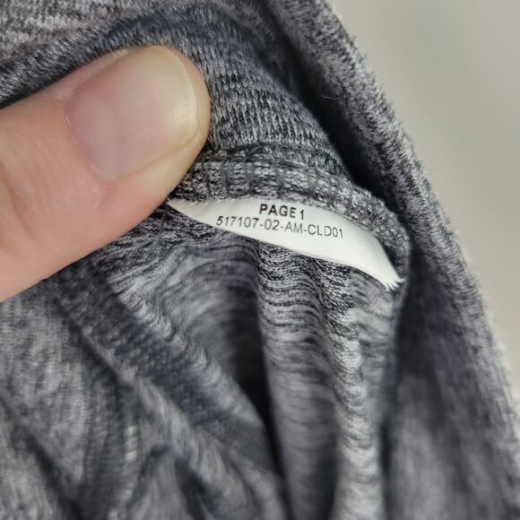 PUMA Moto Leggings Tights Dark Gray Heather Mid Rise Pull On Women's Medium - Picture 10 of 11